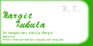 margit kukula business card